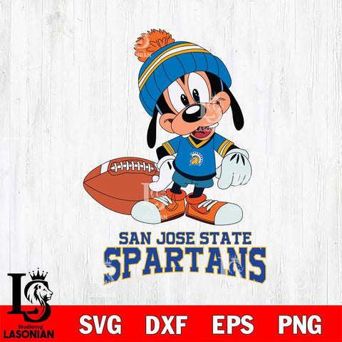 San José State Spartans Goofy Football SVG DXF EPS PNG FILE,NCAA svg ,Football Digital Download,Instant Download, Silhouette