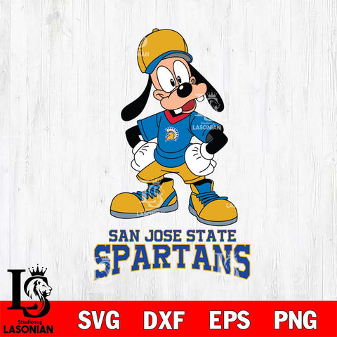 San José State Spartans Goofy Sport SVG DXF EPS PNG FILE,NCAA svg ,Football Digital Download,Instant Download, Silhouette