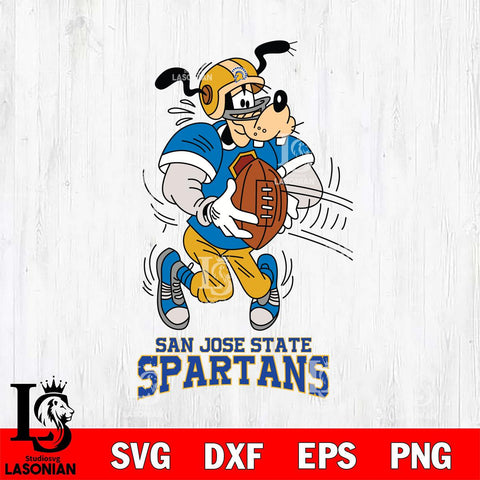 San José State Spartans Goofy Sport Football SVG DXF EPS PNG FILE,NCAA svg ,Football Digital Download,Instant Download, Silhouette