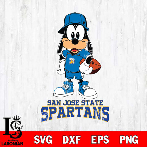 San José State Spartans Goofy rugby SVG DXF EPS PNG FILE,NCAA svg ,Football Digital Download,Instant Download, Silhouette