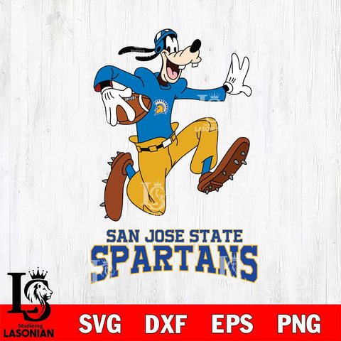 San José State Spartans Goofy rugby Sport SVG DXF EPS PNG FILE,NCAA svg ,Football Digital Download,Instant Download, Silhouette