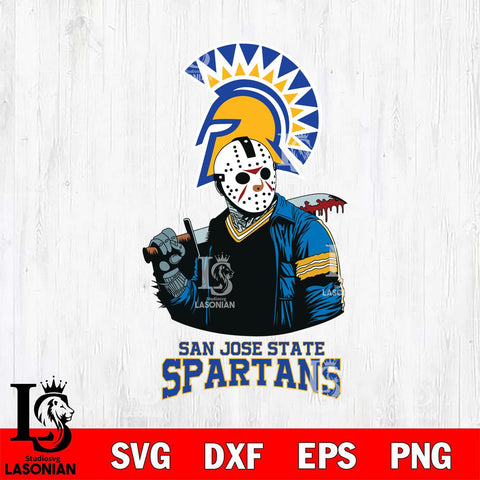 San José State Spartans Jason Voorhees 10 Svg Eps Dxf Png File, Digital Download