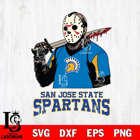 San José State Spartans Jason Voorhees 11 Svg Eps Dxf Png File, Digital Download