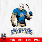 San José State Spartans Jason Voorhees Svg Eps Dxf Png File, Digital Download