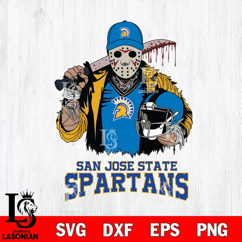 San José State Spartans Jason Voorhees 2 Svg Eps Dxf Png File, Digital Download