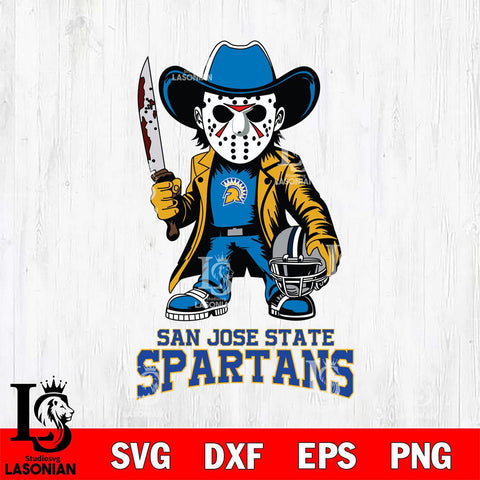 San José State Spartans Jason Voorhees 3 Svg Eps Dxf Png File, Digital Download