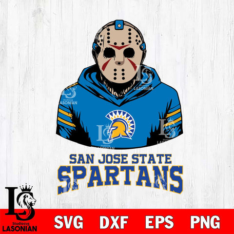 San José State Spartans Jason Voorhees 4 Svg Eps Dxf Png File, Digital Download