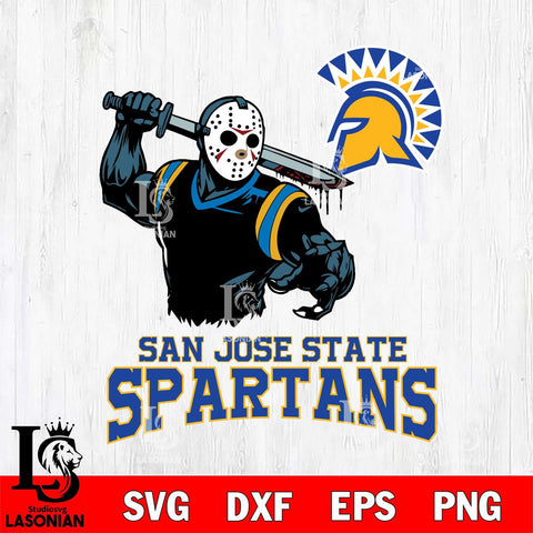 San José State Spartans Jason Voorhees 5 Svg Eps Dxf Png File, Digital Download