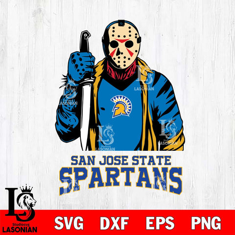 San José State Spartans Jason Voorhees 6 Svg Eps Dxf Png File, Digital Download