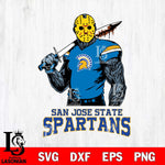 San José State Spartans Jason Voorhees 7 Svg Eps Dxf Png File, Digital Download