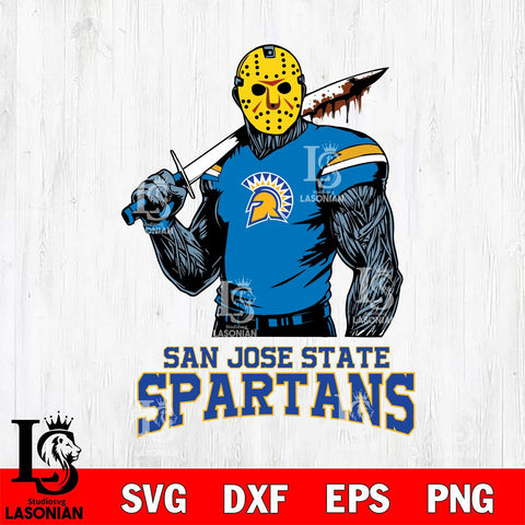San José State Spartans Jason Voorhees 7 Svg Eps Dxf Png File, Digital Download