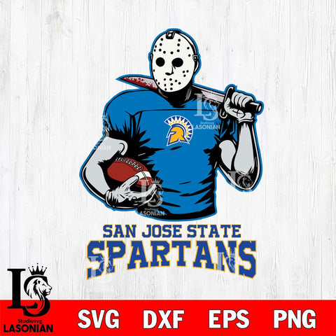 San José State Spartans Jason Voorhees 9 Svg Eps Dxf Png File, Digital Download