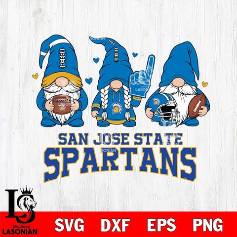 San José State Spartans Rugby Gnome File Cut, NCAA SVG, Digital Download , Criucut , Silhouette