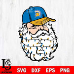 San José State Spartans Santa Claus Face Svg dxf eps png pdf file,NCAA svg,Digital Download,Cricut file