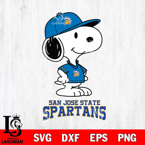 San José State Spartans Snoopy Football sport SVG DXF EPS PNG FILE,Snoopy File Cut, NCAA Digital Download,Instant Download,Christmas Silhouette