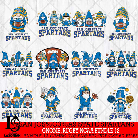San José State Spartans  Gnome Football NCAA Bundle File Cut, NCAA SVG, Digital Download , Criucut , Silhouette