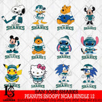 San Jose Sharks Disney Hockey NHL Bundle 12 SVG DXF EPS PNG FILE,NHL Bundle File Cut,Disney Digital Download,Instant Download, Silhouette