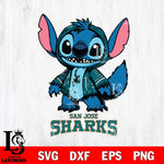 San Jose Sharks Stitch Halloween Svg Eps Dxf Png File, NHL svg, Digital Download, Instant Download