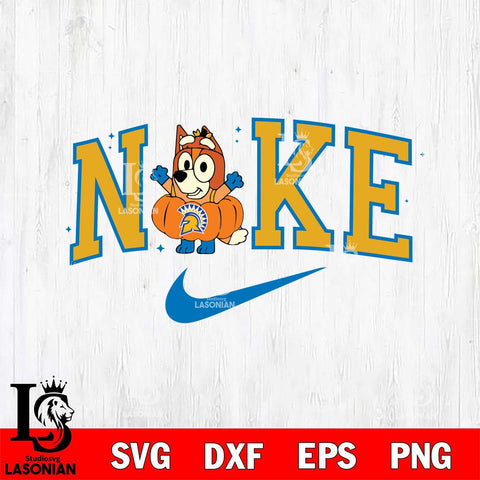 San José State Spartans Bluey Halloween Nike NCAA Svg Eps Dxf Png File, Digital Download, Instant Download