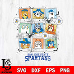 San José State Spartans Bluey Halloween Sport Svg Eps Dxf Png File, Digital Download, Instant Download