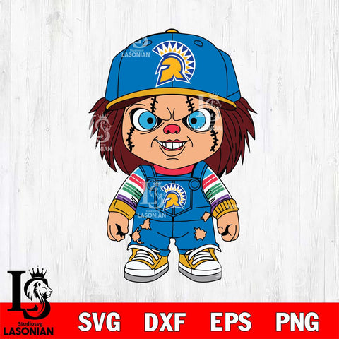 San José State Spartans Chucky Football Horror Halloween Svg Eps Dxf Png File, NCAA svg, Digital Download, Instant Download