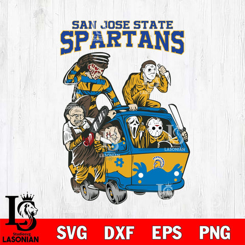 San José State Spartans Jason Voorhees Horror 10 Svg Eps Dxf Png File, NCAA svg, Digital Download, Instant Download
