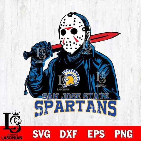 San José State Spartans Jason Voorhees Horror 12 Svg Eps Dxf Png File, NCAA svg, Digital Download, Instant Download