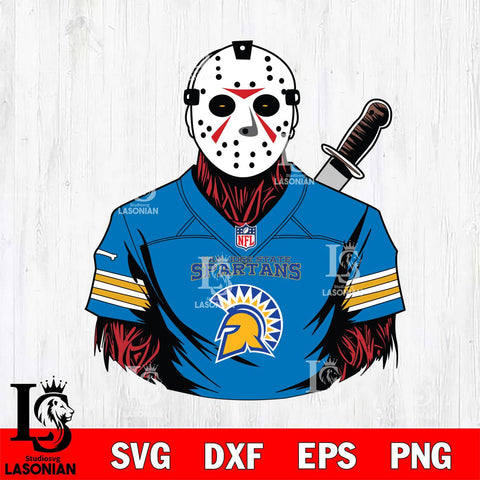 San José State Spartans Jason Voorhees Horror 4 Svg Eps Dxf Png File, NCAA svg, Digital Download, Instant Download