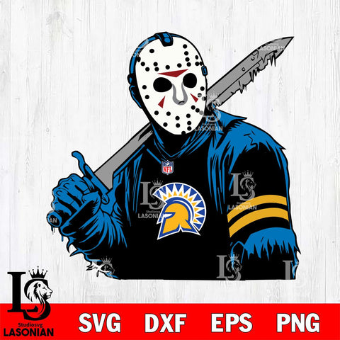 San José State Spartans Jason Voorhees Horror 7 Svg Eps Dxf Png File, NCAA svg, Digital Download, Instant Download