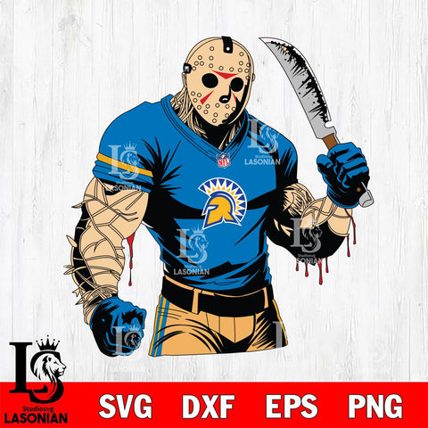San José State Spartans Jason Voorhees Horror 8 Svg Eps Dxf Png File, NCAA svg, Digital Download, Instant Download