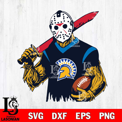 San José State Spartans Jason Voorhees Horror Halloween 2 Svg Eps Dxf Png File, NCAA svg, Digital Download, Instant Download
