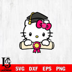 Sanrio Kitty Face Senior SVG DXF EPS PNG FILE,Graduation File Cut,Digital Download,Instant Download, Silhouette