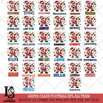 Santa Claus Football NFL Svg Eps Dxf Png File,NFL Svg Files,Digital Download,Sublimation,Instant Download