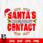 Santa’s Emergency Contact SVG DXF EPS PNG FILE, Disney svg ,Christmas Digital Download,Instant Download, Silhouette
