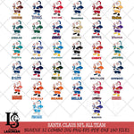 Santa claus NFL Svg Eps Dxf Png File,NFL Svg Files,Digital Download,Sublimation,Instant Download