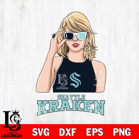 Seattle Kraken And Taylor Swift Fan Svg Eps Dxf Png File, Digital Download, Instant Download