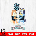 Seattle Kraken Bluey Chilli Dance Svg Eps Dxf Png File, Digital Download, Instant Download