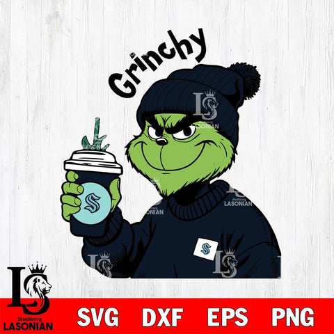 Seattle Kraken Boujee Grinch 10 Svg Eps Dxf Png File, Digital Download, Instant Download