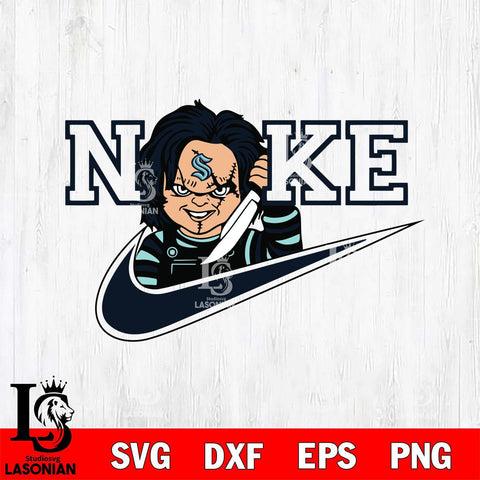 Seattle Kraken Chucky Nike Svg Eps Dxf Png File, Digital Download, Instant Download