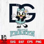Seattle Kraken Dolce And Gabbana Daisy Duck Disney Svg Eps Dxf Png File, Digital Download, Instant Download