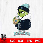 Seattle Kraken Grinch Bougie Sport Svg Eps Dxf Png File, Digital Download, Instant Download
