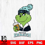 Seattle Kraken Grinch hat Svg Eps Dxf Png File, Digital Download, Instant Download