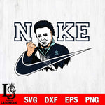 Seattle Kraken Michael Myers Nike Svg Eps Dxf Png File, Digital Download, Instant Download
