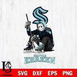 Seattle Kraken NHL Jason Voorhees Halloween SVG Svg Eps Dxf Png File, Digital Download, Instant Download