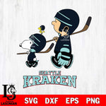 Seattle Kraken Peanuts Hockey Svg Eps Dxf Png File, Digital Download , Instant Download, Svg Files