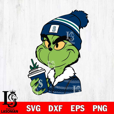Seattle Mariners Boujee Grinch Svg Eps Dxf Png File, Digital Download, Instant Download
