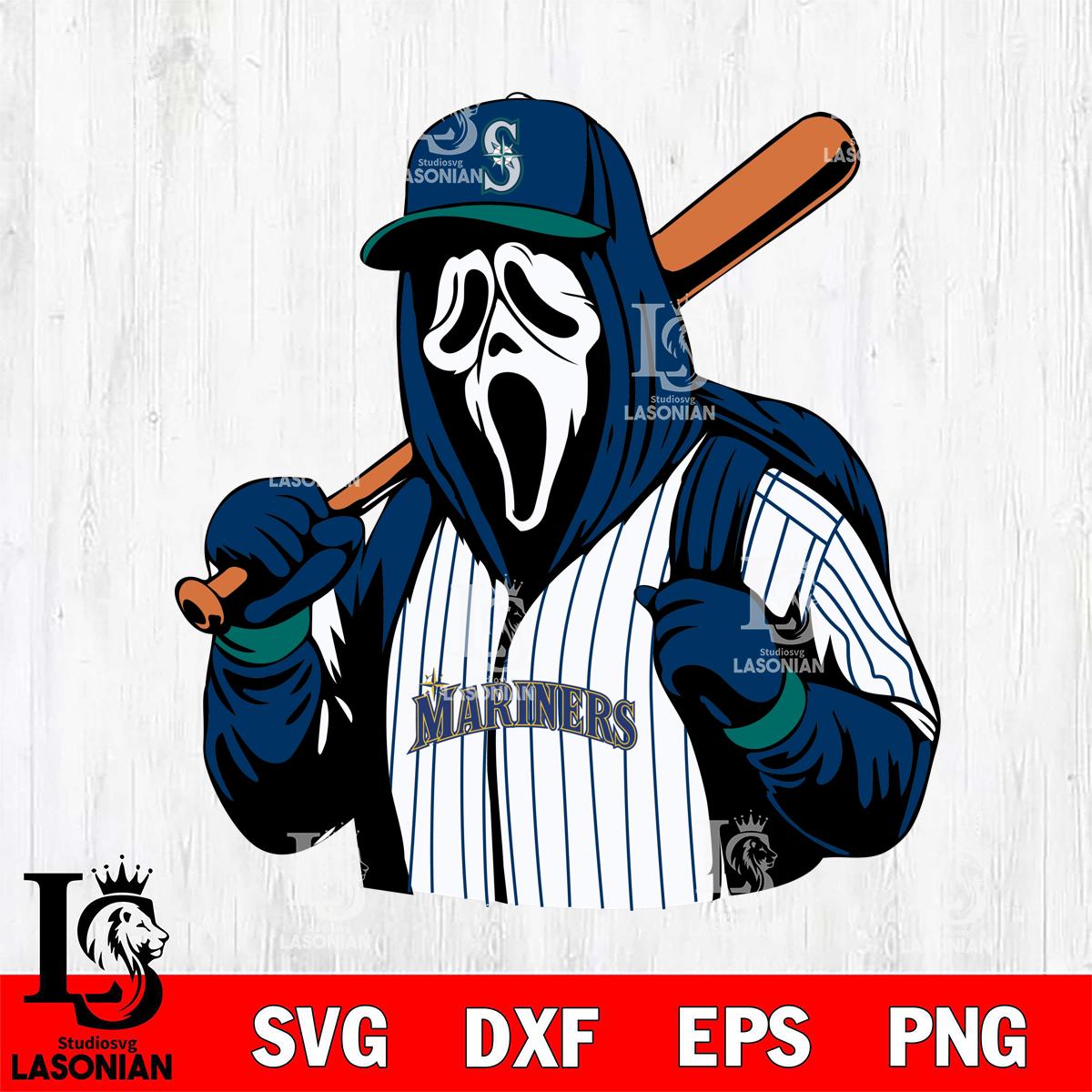 Seattle Mariners Ghostface 3 – lasoniansvg