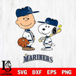 Seattle Mariners Peanuts Sport Svg Eps Dxf Png File, MLB File Cut,Digital Download,Instant Download,MLB Svg Files