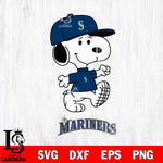 Seattle Mariners Snoopy Baseball Svg Eps Dxf Png File, MLB File Cut,Digital Download,Instant Download,MLB Svg Files