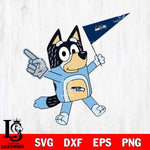 Seattle Seahawks Bandit Bluey Flag Svg Eps Dxf Png File,NFL Cut Svg Files,Digital File,Sublimation